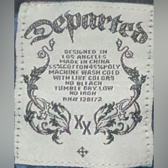 Preowned Departed Los Angeles V Neck Retro Style. - Picture 3 of 7